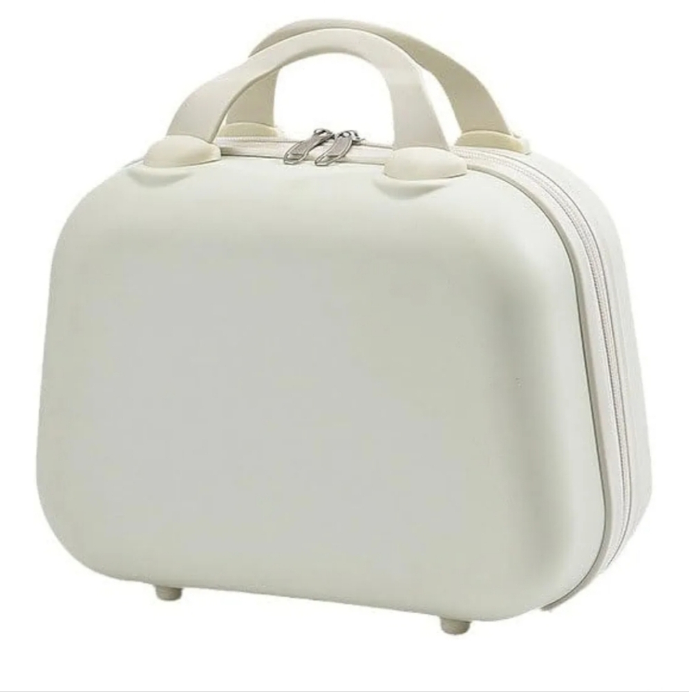 Women's Cream Portable Luggage Bag